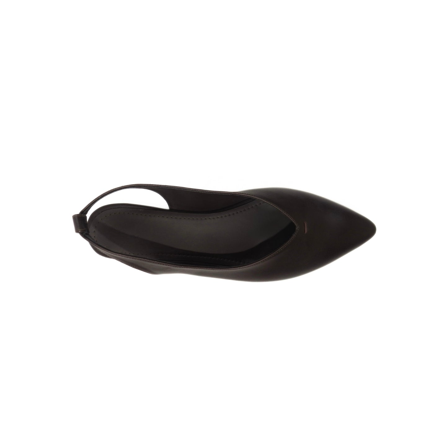 Ribbon Point Sandals - Dark Brown
