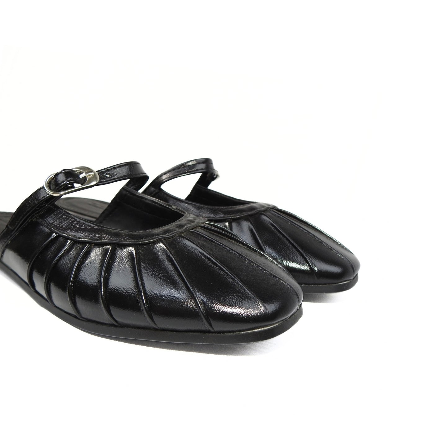 Pleated Mule - Black