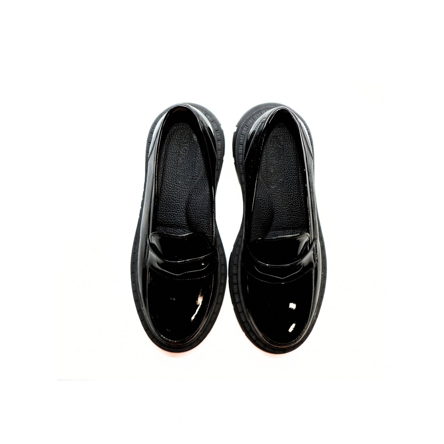 Shiny Solid Loafers