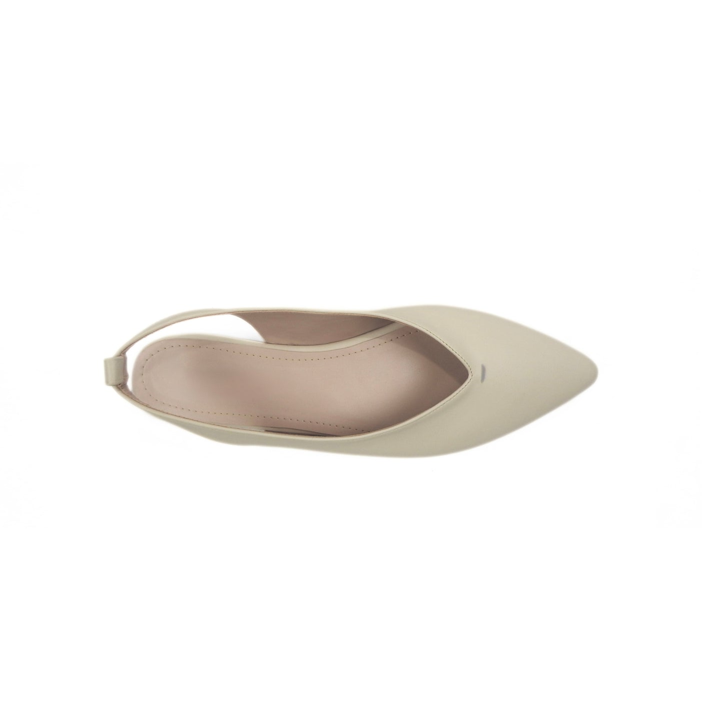 Ribbon Point Sandals - Beige