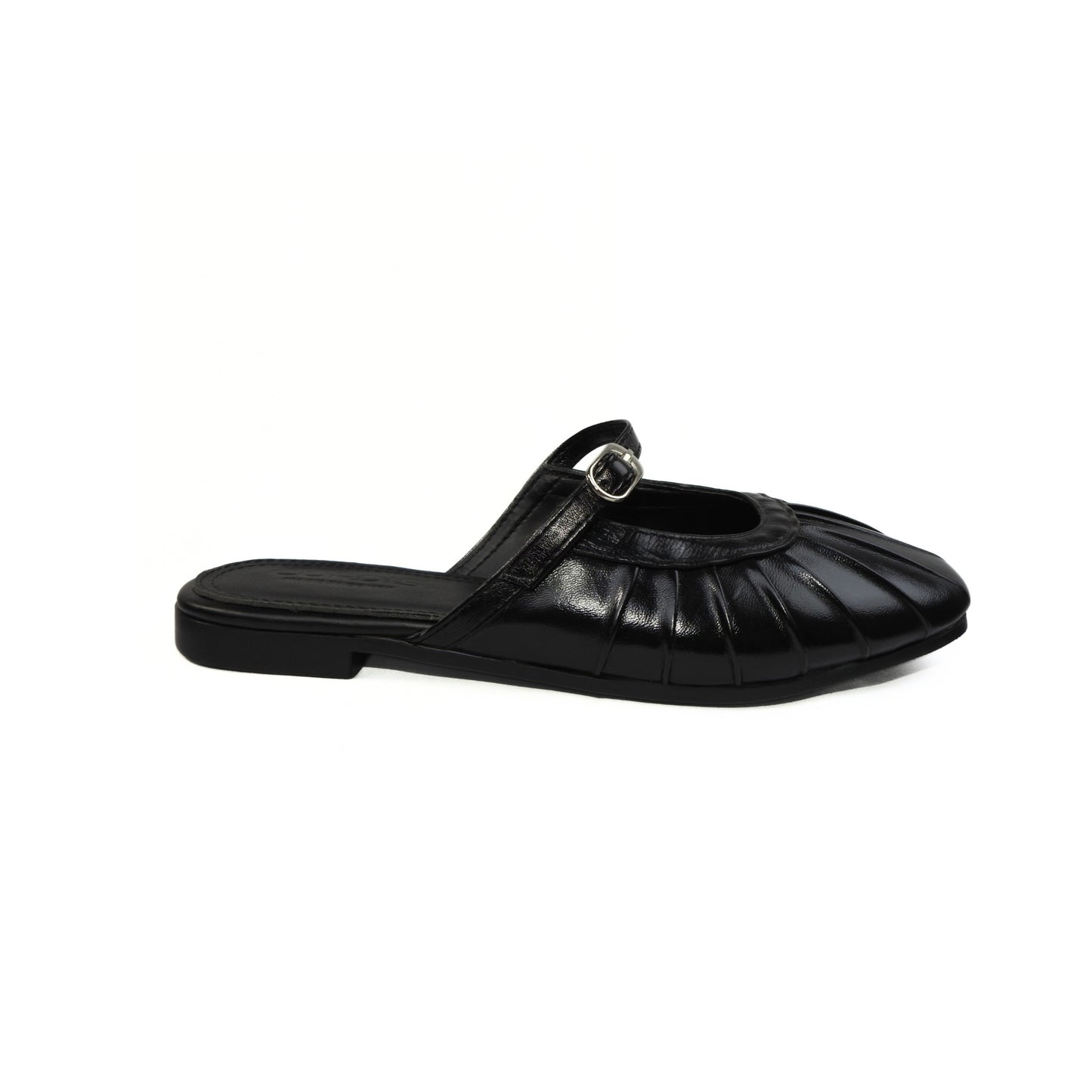 Pleated Mule - Black