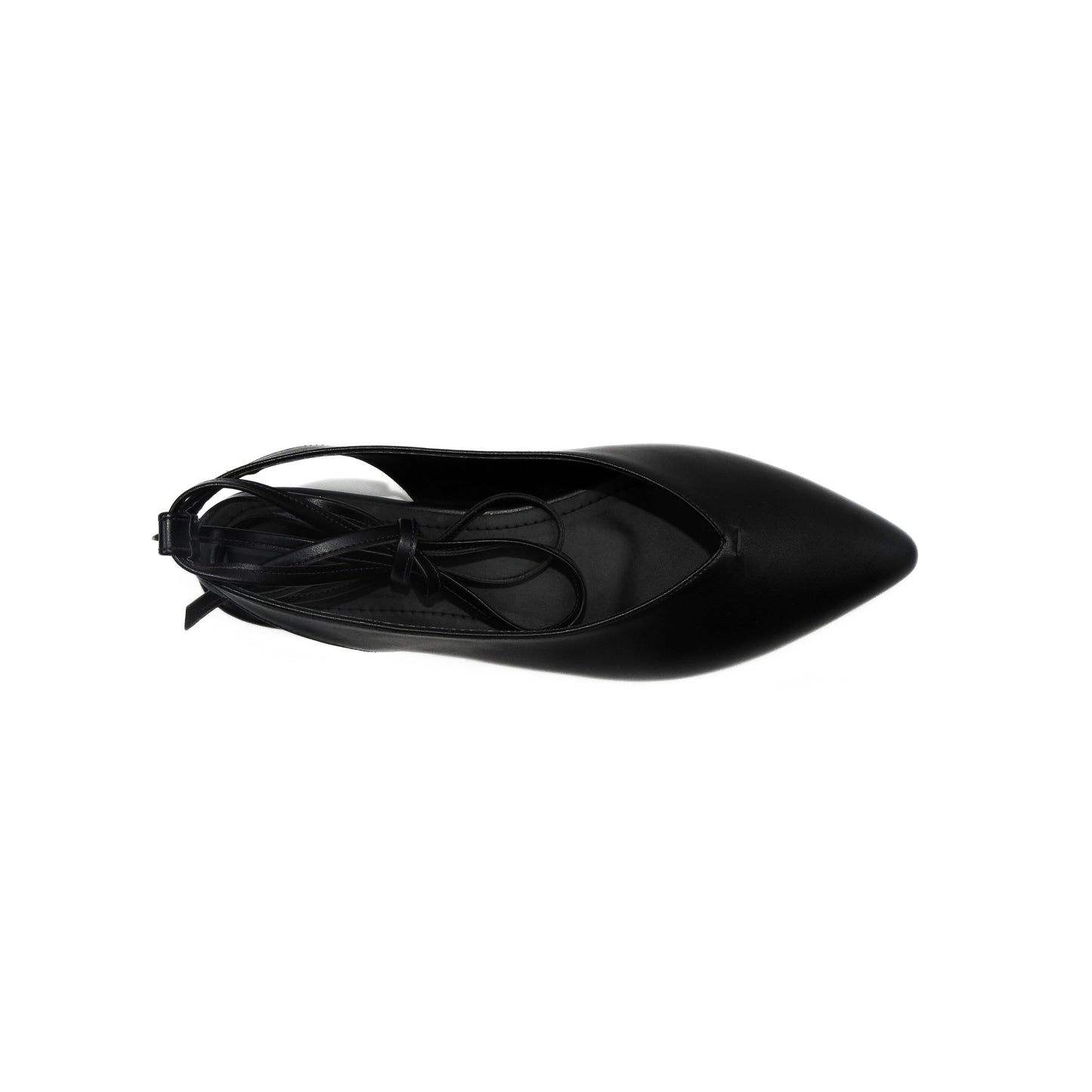Ribbon Point Sandals - Black