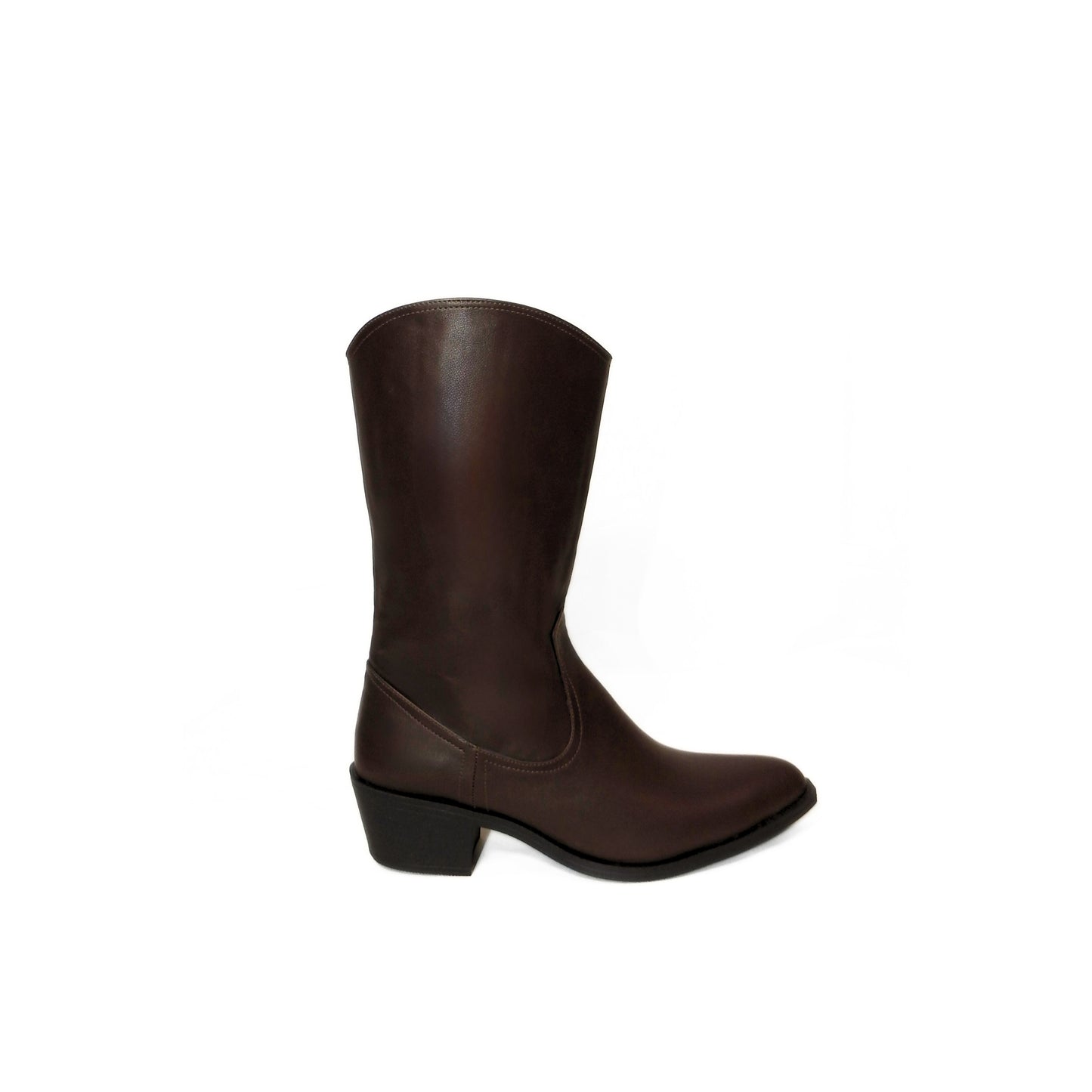 Western Boots - Dark Brown