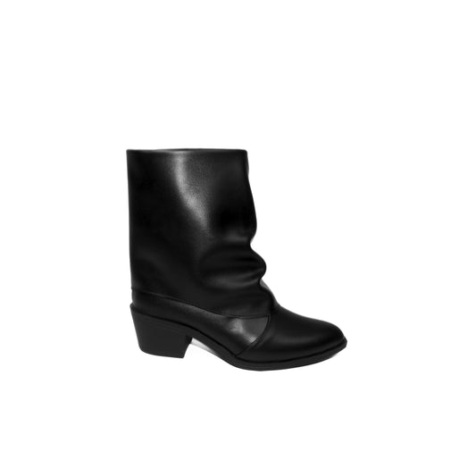 Mini Slouchy Boots - Black