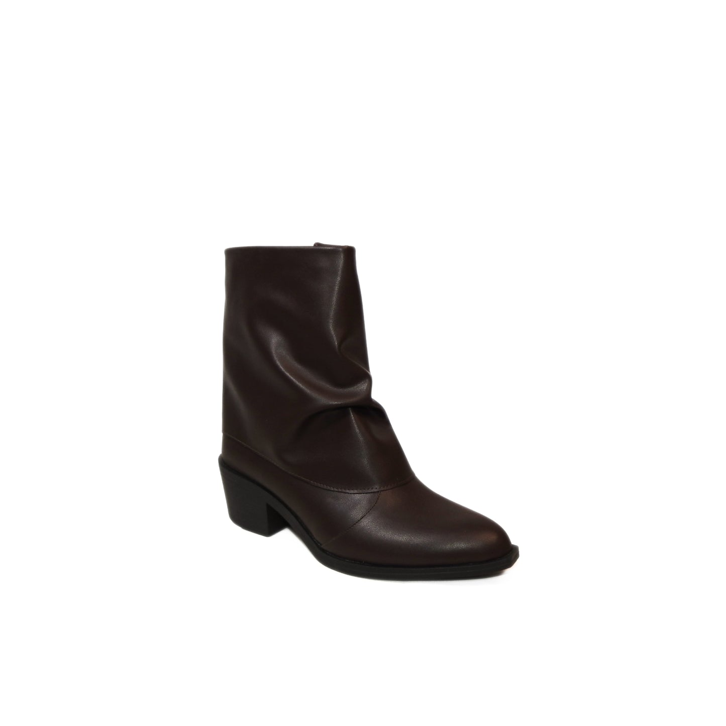 Mini Slouchy Boots - Dark Brown