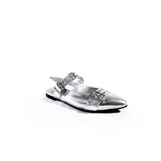 Silver Studded Buckle Sandals