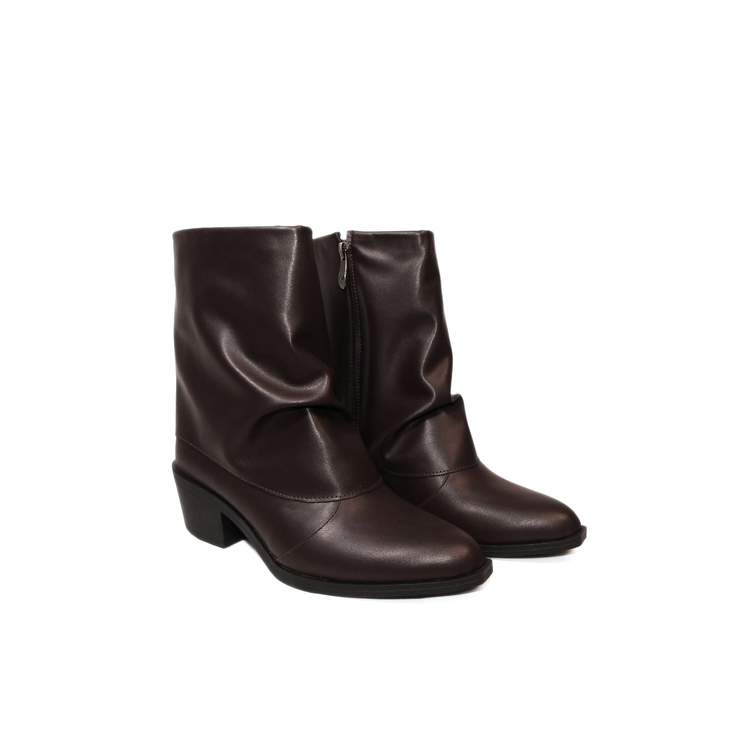 Mini Slouchy Boots - Dark Brown