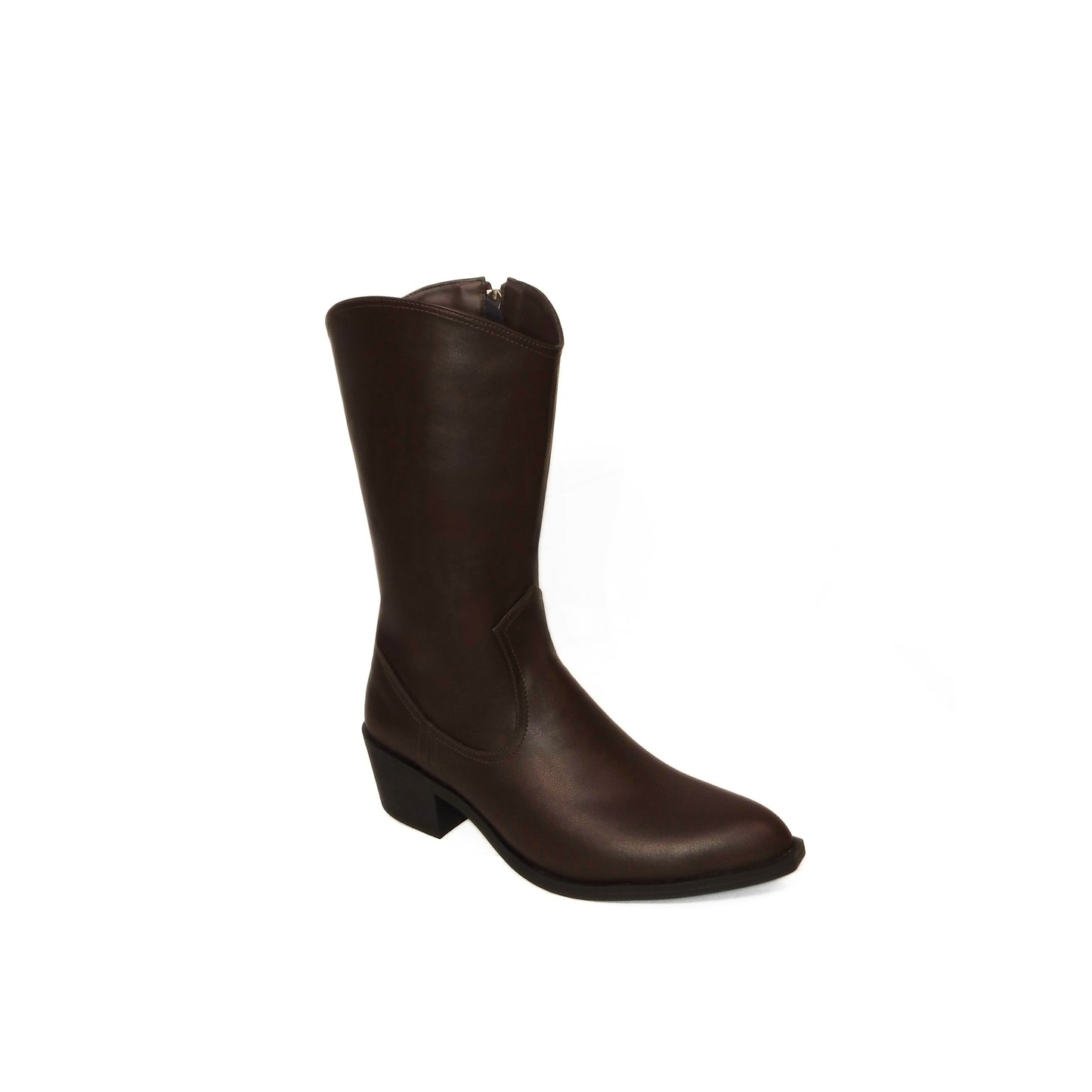 Western Boots - Dark Brown