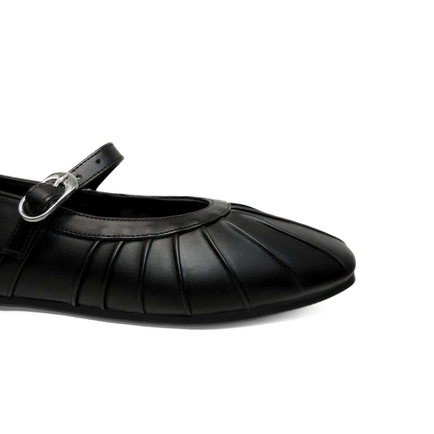 Pleated Flats - Black