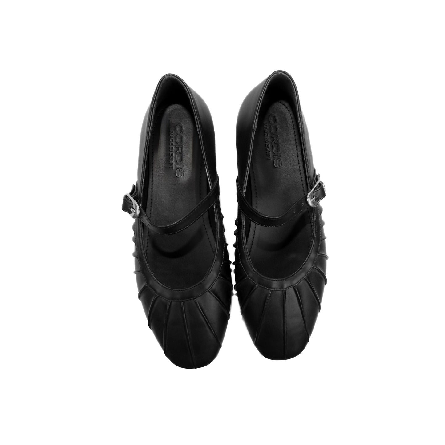 Pleated Flats - Black