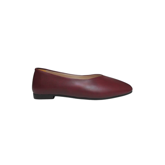 Fine Line Flats - Burgundy