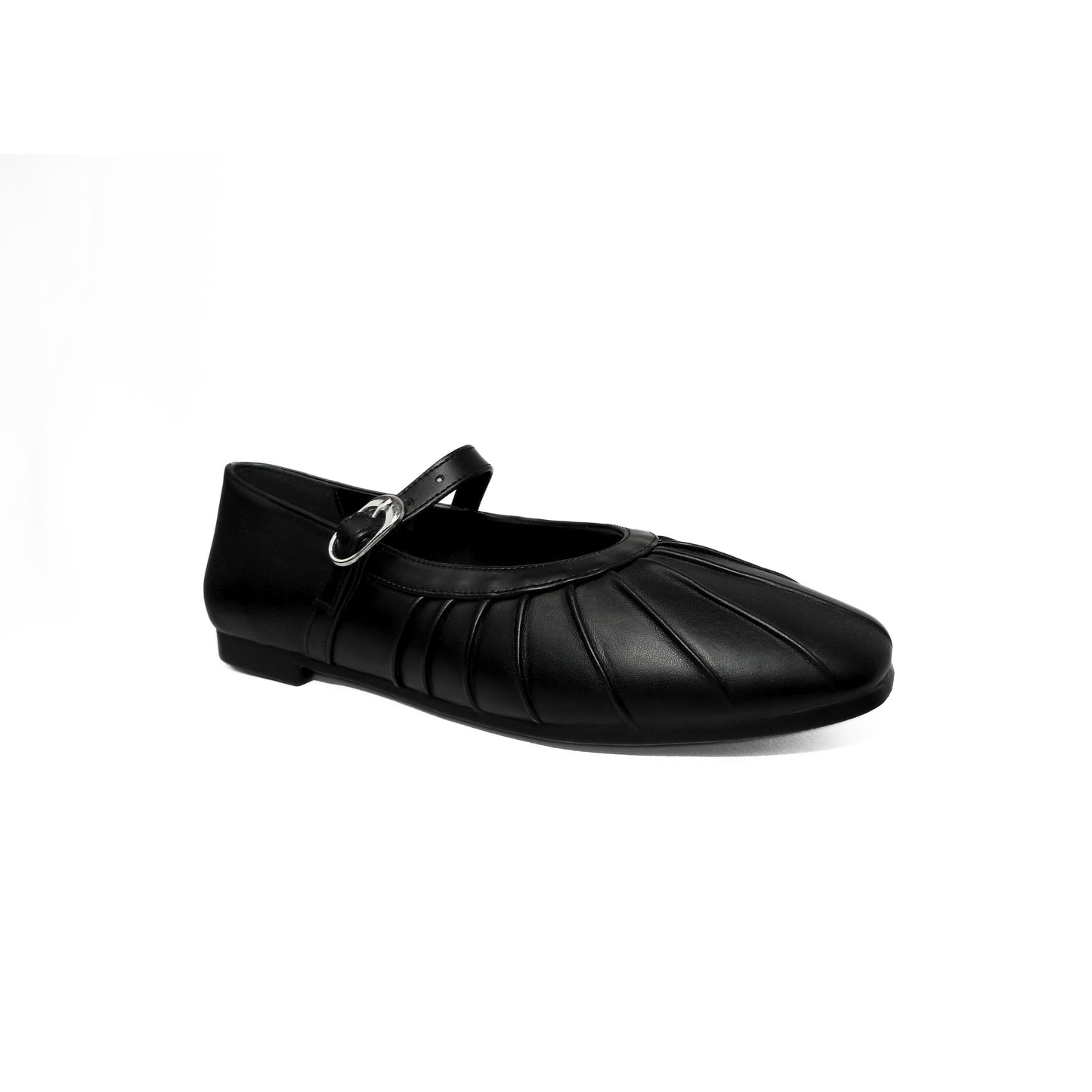 Pleated Flats - Black