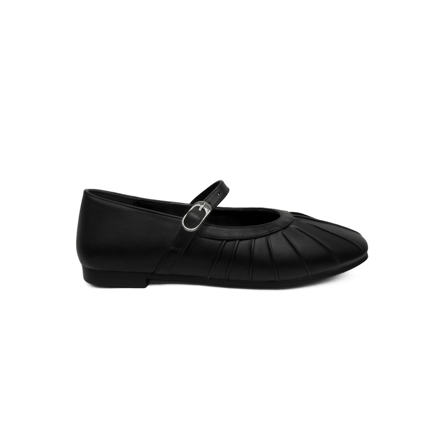 Pleated Flats - Black