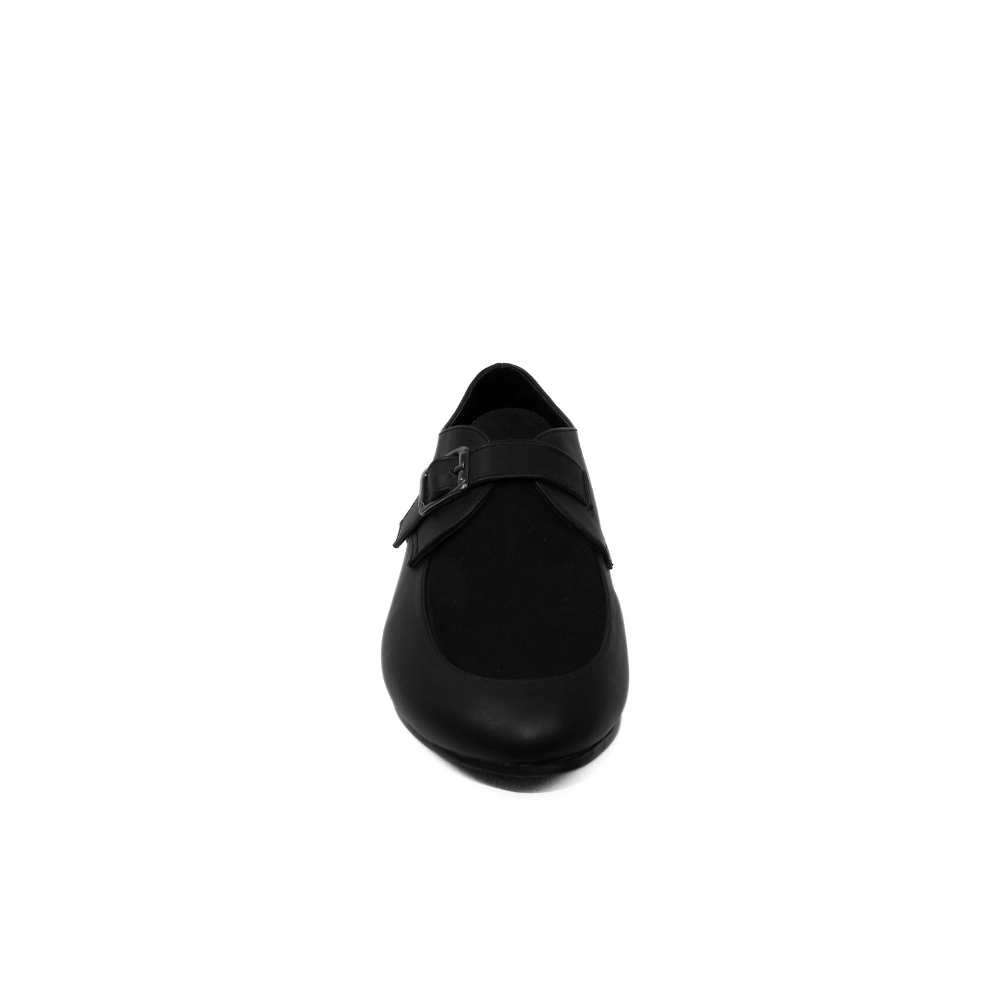 Single Buckle Loafers - Black