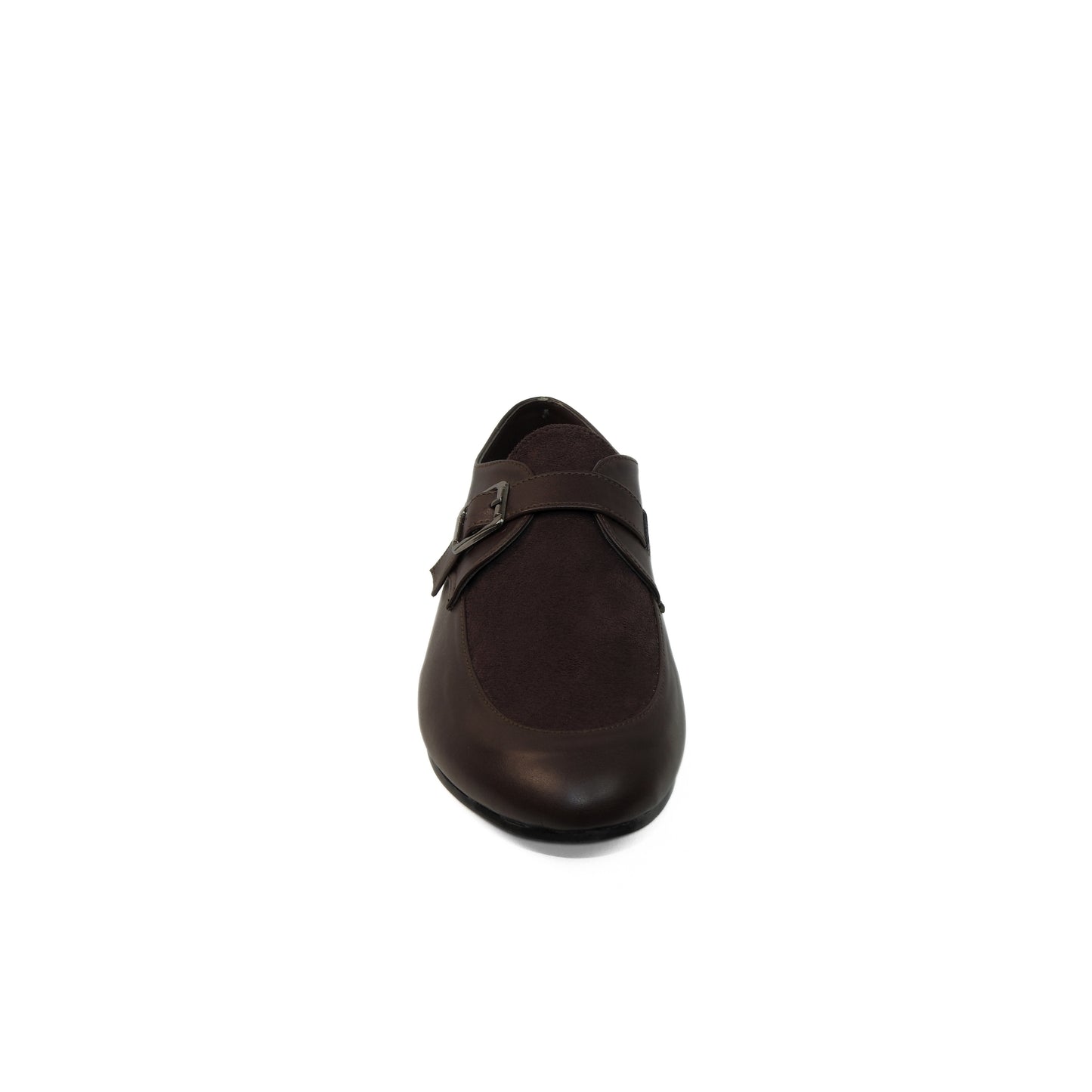 Single Buckle Loafers- Dark Brown