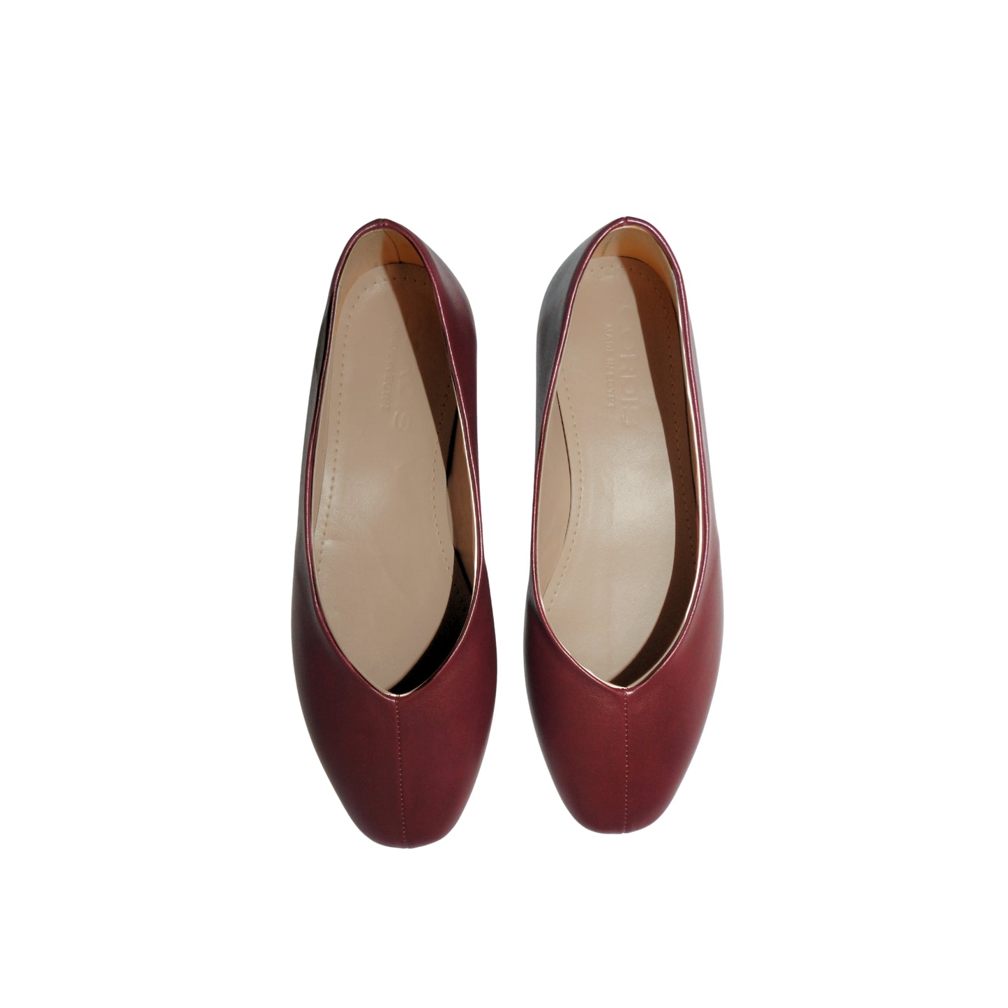 Fine Line Flats - Burgundy